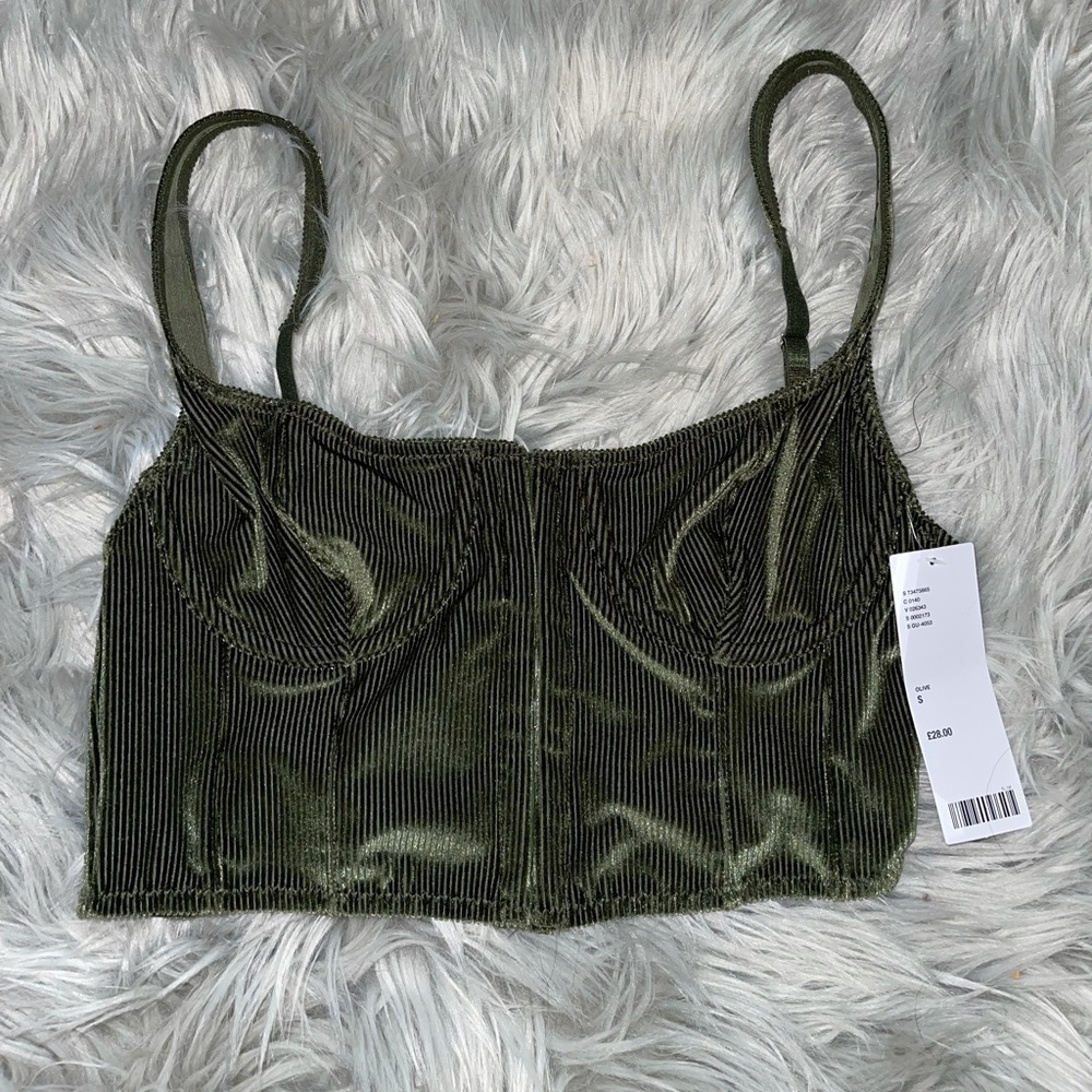 Out From Under Corduroy Corset - Urban Outfitters Europe - Size Small